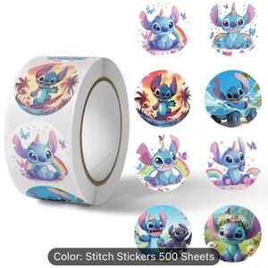 Stitch Character Stickers Roll